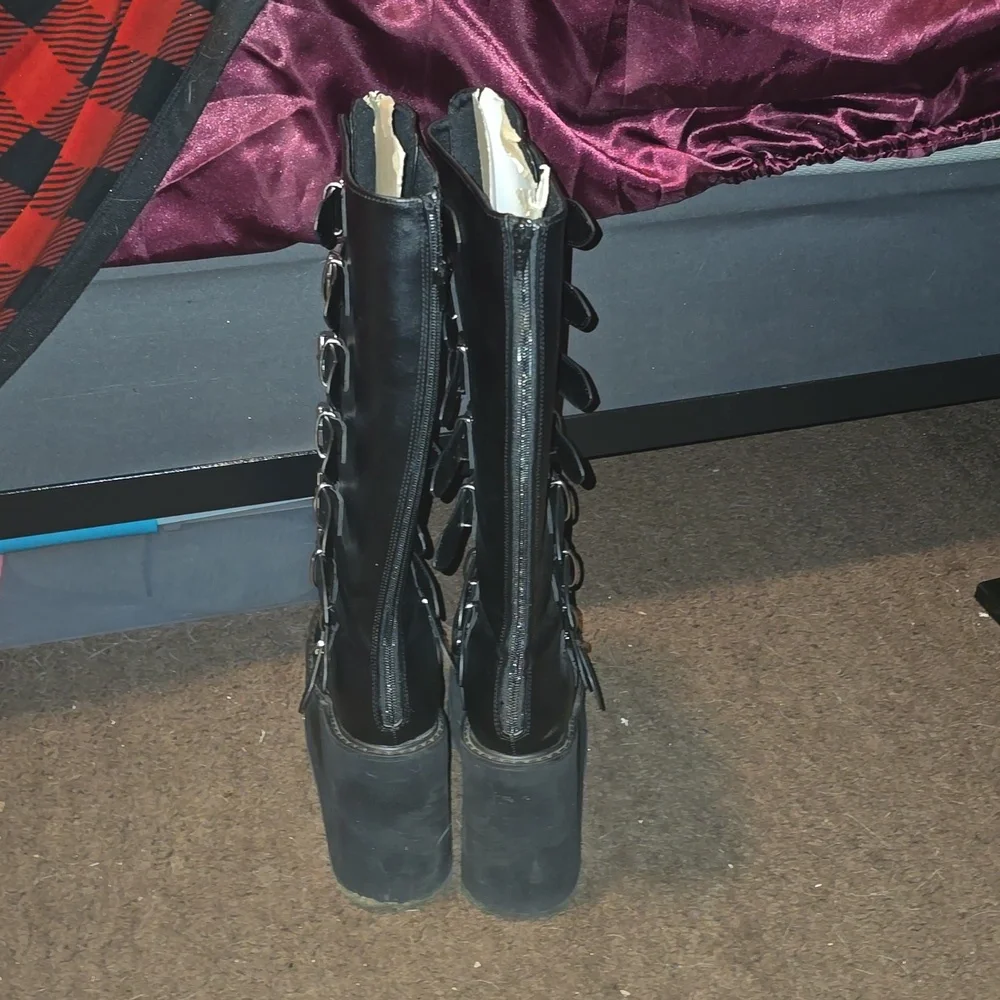 Demonia Wide calf boots - Picture 3 of 5
